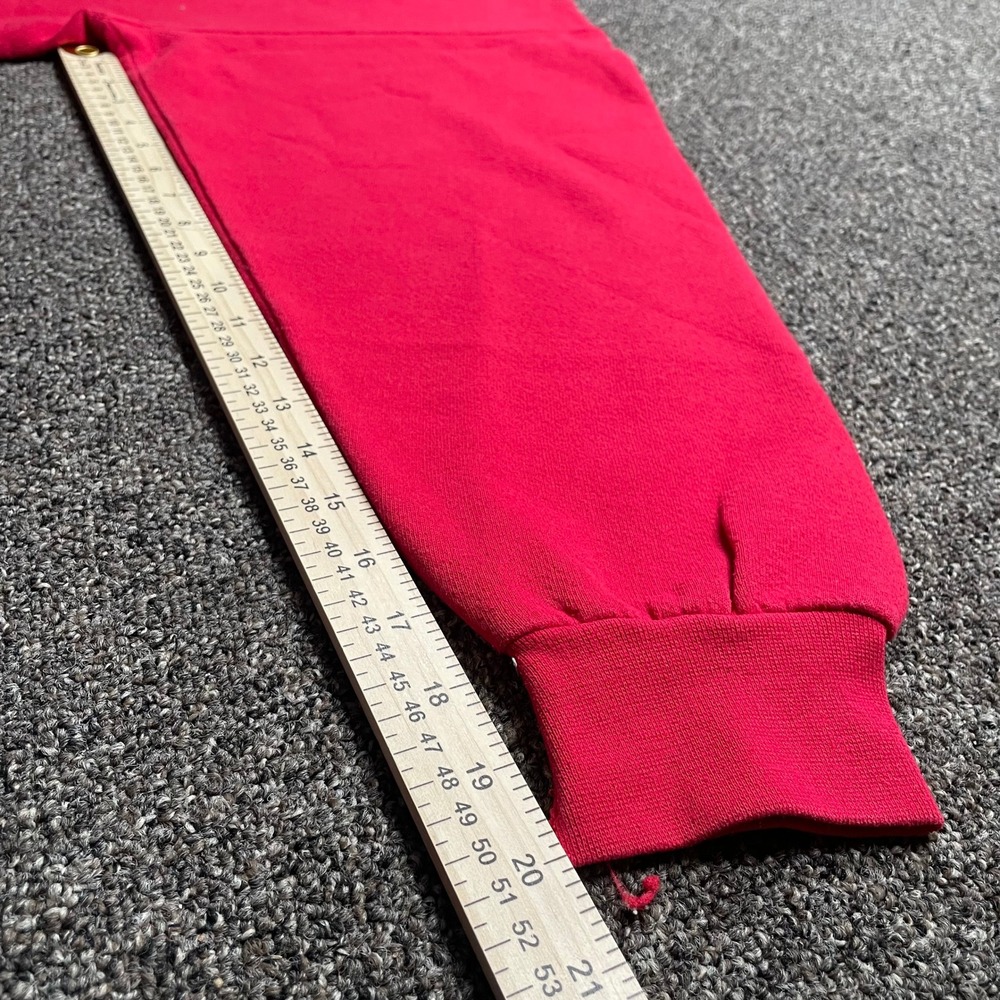Vintage Disney Store Winnie the Pooh Bear Bottom Sweatshirt Red XXL Made in USA - Picture 6 of 7